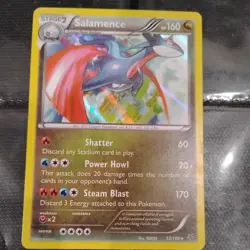 Pokemon Card TCG 2015 XY ROARING SKIES SALAMENCE 57/108 HOLO Rare NM - Image 1