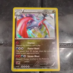 Pokemon Card TCG 2015 XY ROARING SKIES SALAMENCE 57/108 HOLO Rare NM - Image 3