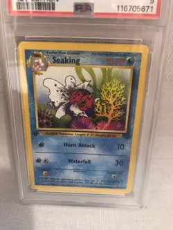 Pokemon PSA 9 WOTC 1999 1st Edition Jungle Seaking 46/64 Uncommon MINT - Image 2