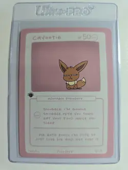 Cayootie (Eevee) 12/25 - 1st Edition Pokederp First Print Fan Art - Pokemon - Image 1