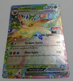 Play! Pokemon Prize Pack Series 7 Prismatic Evolutions 006 /131 Leafeon EX - Image 1