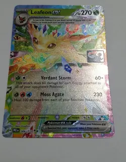 Play! Pokemon Prize Pack Series 7 Prismatic Evolutions 006 /131 Leafeon EX - Image 3
