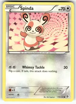 Spinda Boundaries Crossed Common Pokemon Moderately played - Image 1