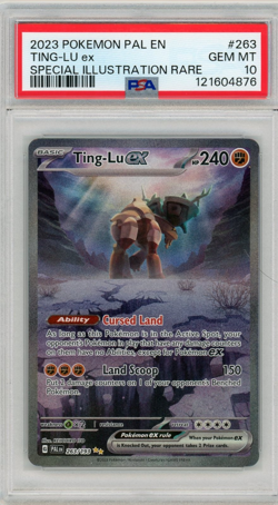 PSA 10 GEM MT TING-LU EX #263 • 2023 POKEMON PAL EN-PALDEA EVOLVED SIR - Image 1