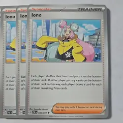 4x Pokemon TCG Iono 080/091 Paldean Fates Playset NM x4 - Image 2