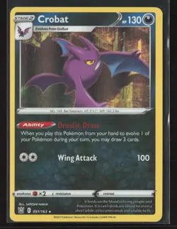 Crobat #091/163 SWSH05: Battle Styles Holo Rare Pokemon TCG - Image 1