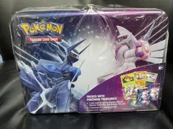 Pokemon Collector Chest Winter 2022 Factory Sealed Lunch Box Tin Dialga & Palkia - Image 1