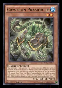 Yugioh Crystron Prasiortle #INOV-EN017 Invasion: Vengeance LP - Image 1