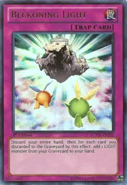 Yugioh! LP Beckoning Light - LCYW-EN293 - Ultra Rare - 1st Edition Lightly Playe - Image 1
