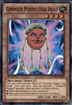 Gimmick Puppet Egg Head - Super Rare 1st Edition NUMH-EN005 - LP - YuGiOh - Image 1