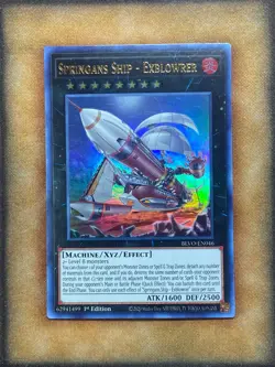 Yugioh Springans Ship - Exblowrer BLVO-EN046 Ultra Rare 1st Ed NM - Image 1