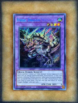 Yugioh Fossil Dragon Skullgar BLAR-EN010 Secret Rare 1st Ed NM - Image 1