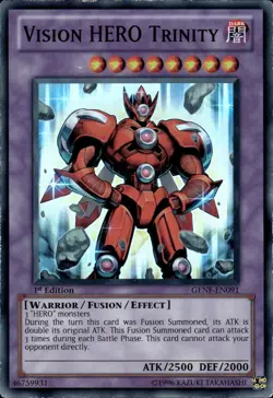 Vision HERO Trinity - Super Rare 1st Edition GENF-EN091 - MP - YuGiOh - Image 1