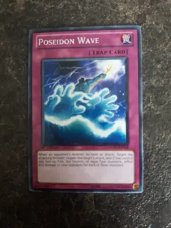 Poseidon Wave Trap 1st Edition YuGiOh Card GENE-EN064 - Image 1