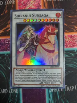 Yu-Gi-Oh! Shiranui Sunsaga OP10-EN008 Unlimited Super Rare NM - Image 1