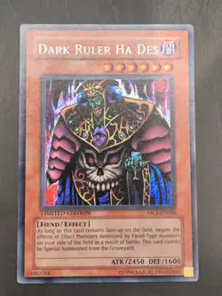 YUGIOH DARK RULER HA DES SECRET RARE EXCELLENT MC1-EN006 - Image 1