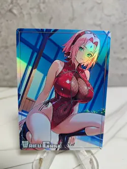 Sakura Haruno Trading Card Waifu Goddess Story Anime Girl holo Karte Manga Full - Image 1