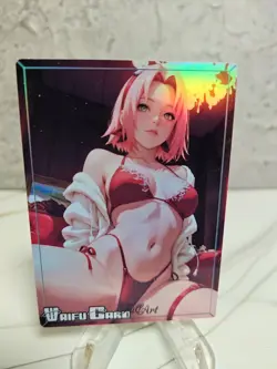 Sakura Haruno Trading Card Waifu Goddess Story Anime Girl holo Karte Manga Full - Image 1