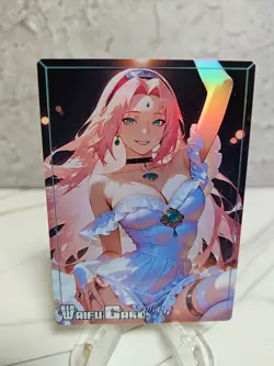 Sakura Haruno Trading Card Waifu Goddess Story Anime Girl holo Karte Manga Full - Image 1