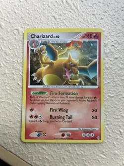 Pokemon TCG Charizard LV.60 Platinum Arceus Holo Rare Card 1/99 - Image 1