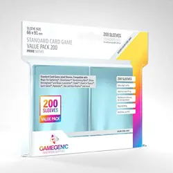Clear Gamegenic Standard Size Card Sleeves 200ct Value Pack - Image 1