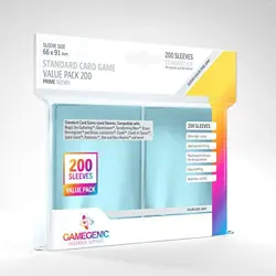 Clear Gamegenic Standard Size Card Sleeves 200ct Value Pack - Image 2