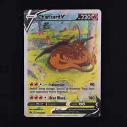 Charizard V SWSH260 - LP - Sword & Shield Promo Full Art Promo Pokemon Card - Image 1