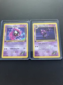 Pokemon Card Sabrina's Haunter Gym Heroes 1st Edition Uncommon 58/132 and gastly - Image 1