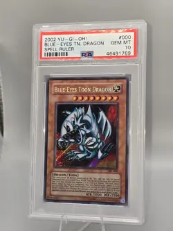 Yugioh 2002 PSA 10 Blue Eyes Toon Dragon SRL - Image 1