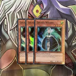 OP09-EN005 Galaxy Wizard Super Rare x3 Excellent Condition Yugioh - Image 1
