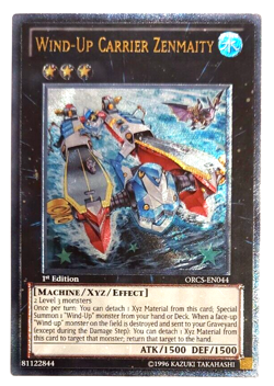 Yugioh Wind-Up Carrier Zenmaity - Ultimate Rare - ORCS-EN044 - N/M - 1st. Ed. - Image 1