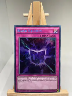 Black Illusion - Secret Rare Limited Edition YGLD-ENC00 - LP - YuGiOh - Image 1