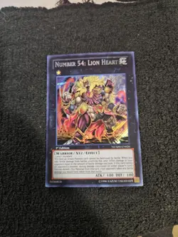 Yugioh! 1x Number 54: Lion Heart - NUMH-EN026 - Secret Rare - 1st Edition - Image 1