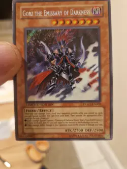 Yu-Gi-Oh Gorz The Emissary of Darkness Limited Edition DLG1-EN000 Secret Rare - Image 2