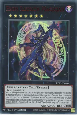 Yugioh Ebon Illusion Magician LDS3-EN091 RED Ultra 1st NM - Image 1