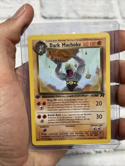 Pokemon 1st Edition Dark Machoke Team Rocket 40/82 Vintage Card 2000 WOTC NM/MT - Image 1