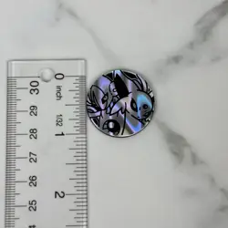 Pokemon Trading Card Games Espeon & Deoxys Silver Plastic Coin Japanese - Image 2