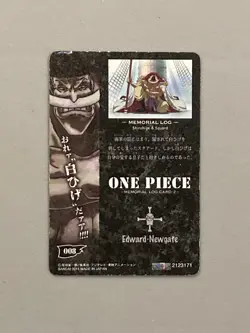 Whitebeard - One Piece Caramel Popcorn Card 008 - Memorial Log 2 - Japanese - Image 2