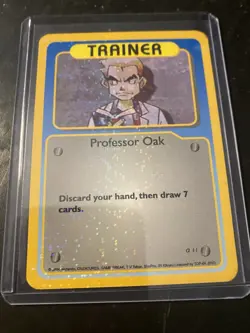2004 Funskool Pokemon Card India Professor Oak - HOLO RARE VINTAGE TCG - Image 1