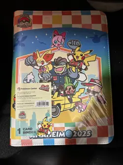 Pokemon World Championship 2025 Anaheim Card Binder Pikachu Chespin Exclusive - Image 1