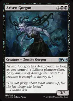 Arisen Gorgon - Light Play MTG Magic 2019 Core Set - Image 1