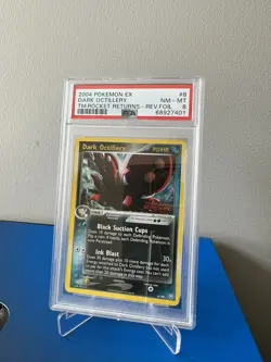 Pokemon Card Dark Octillery 8/109 EX Team Rocket Returns Holo Rare - PSA 8 - Image 1