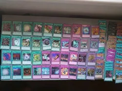Yugioh 80 Card lot bundle includes rareU shiny stuff, exact as pictured YUG13 - Image 1