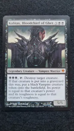 Kalitas, Bloodchief of Ghet Zendikar Regular MTG Card - Image 1