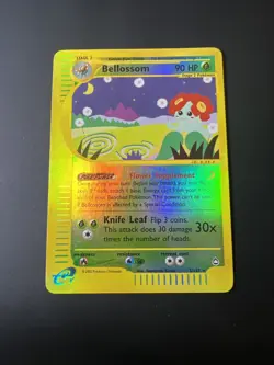 Pokemon Cards Bellossom 5/147 Reverse Holo Rare Aquapolis WOTC - (NM+) - Image 1