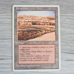 MTG Strip Mine - MTG Fourth 4th Edition - Magic The Gathering - NM card#1 - Image 1