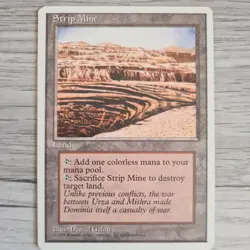 MTG Strip Mine - MTG Fourth 4th Edition - Magic The Gathering - NM card#2 - Image 1