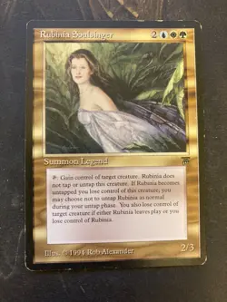 *** LEGENDS Rubinia Soulsinger *** LP Rare! - DUTY FREE - MtG Magic - Image 1