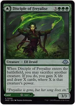 MTG Modern Horizons 3 Disciple of Freyalise/Garden of Freyalise (Uncommon) - Image 1