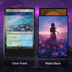 MTG Card Sleeves(Fantasy Lotus) Magic The Gathering Fantasy Black Lotus - Image 3